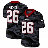 Nike New England Patriots 26 Michel 2020  Camo Salute to Service Limited Jersey zhua,baseball caps,new era cap wholesale,wholesale hats